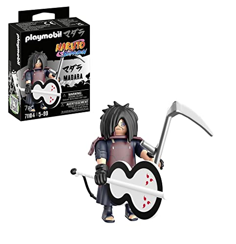 PLAYMOBIL Naruto 71104 Madara mit Gunbai Fächer, kreativer Spielspaß für Animefans mit tollen Details und authentischen Extras, ab 5 Jahren